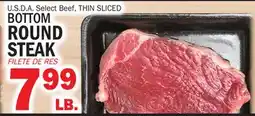 Bravo Supermarkets THIN SLICED BOTTOM ROUND STEAK offer