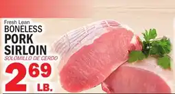 Bravo Supermarkets BONELESS PORK SIRLOIN offer