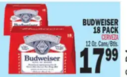 Bravo Supermarkets BUDWEISER 18 PACK offer