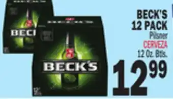 Bravo Supermarkets BECK'S 12 PACK offer