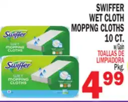 Bravo Supermarkets SWIFFER WET CLOTH MOPPNG CLOTHS offer