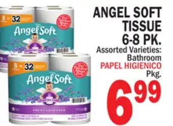 Bravo Supermarkets ANGEL SOFT TISSUE 6-8 PK offer