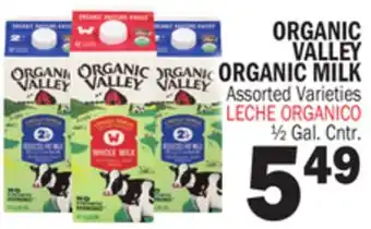 Bravo Supermarkets ORGANIC VALLEY ORGANIC MILK offer