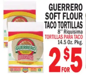 Bravo Supermarkets GUERRERO SOFT FLOUR TACO TORTILLAS offer