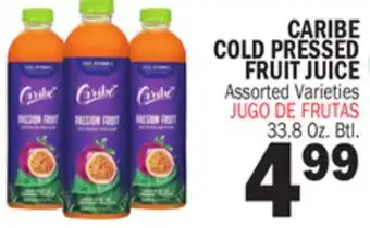 Bravo Supermarkets CARIBE COLD PRESSED FRUIT JUICE offer