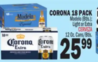 Bravo Supermarkets CORONA 18 PACK offer