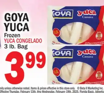 Bravo Supermarkets GOYA YUCA offer