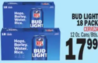 Bravo Supermarkets BUD LIGHT 18 PACK offer