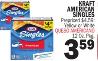 Bravo Supermarkets KRAFT AMERICAN SINGLES offer