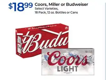 Rite Aid Coors, Miller or Budweiser offer