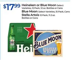 Rite Aid Heineken or Blue Moon or Cans Blue Moon, Stella Artois offer