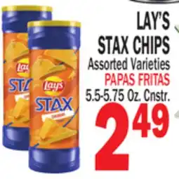 Bravo Supermarkets LAY'S STAX CHIPS offer