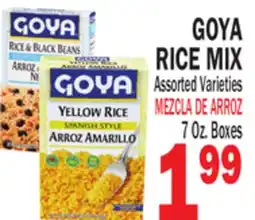 Bravo Supermarkets GOYA RICE MIX offer