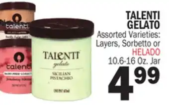 Bravo Supermarkets TALENTI GELATO offer