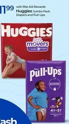 Rite Aid Huggies Jumbo Pack Diapers and Pull-Ups offer