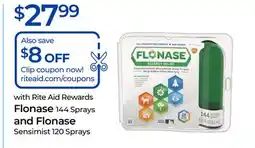 Rite Aid Flonase and Flonase Sensimist offer