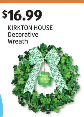 Aldi KIRKTON HOUSE Decorative Wreath offer