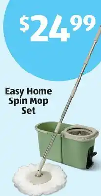 Aldi Easy Home Spin Mop Set offer