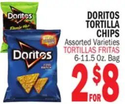 Bravo Supermarkets DORITOS TORTILLA CHIPS offer