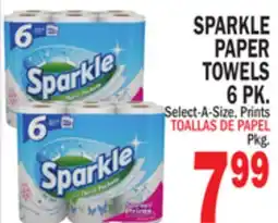 Bravo Supermarkets SPARKLE PAPER TOWELS 6 PK offer