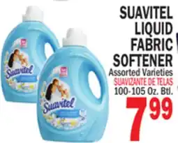 Bravo Supermarkets SUAVITEL LIQUID FABRIC SOFTENER offer