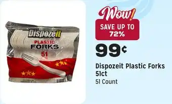 Grocery Outlet Plastic Forks 51ct offer