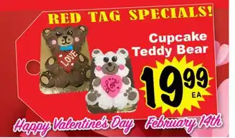 Superior Grocers Cupcake Teddy Bear offer