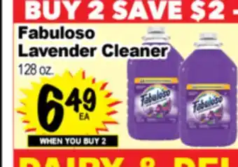 Superior Grocers Fabuloso Lavender Cleaner offer