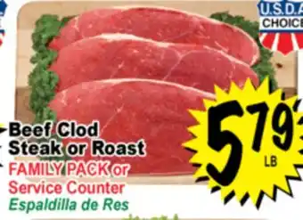 Superior Grocers Beef Clod Steak or Roast offer