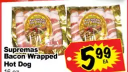 Superior Grocers Supremas Bacon Wrapped Hot Dog offer