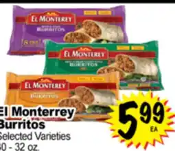 Superior Grocers El Monterrey Burritos offer