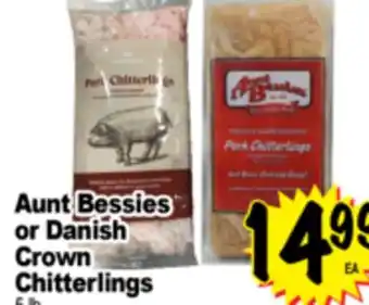 Superior Grocers Aunt Bessies or Danish Crown Chitterlings offer