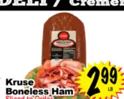 Superior Grocers Kruse Boneless Ham offer