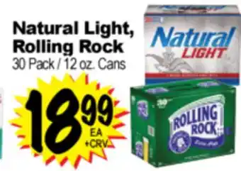 Superior Grocers Natural Light, Rolling Rock offer