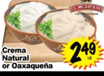 Superior Grocers EL MEXICANO Crema Natural or Oaxaqueña offer