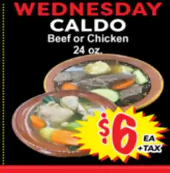 Superior Grocers CALDO Beef or Chicken offer