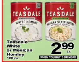 Superior Grocers Teasdale White or Mexican Hominy offer