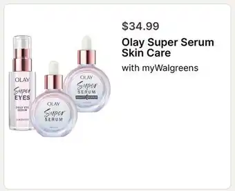 Walgreens Olay Super Serum Skin Care offer