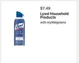 Walgreens Lysol Household Products offer