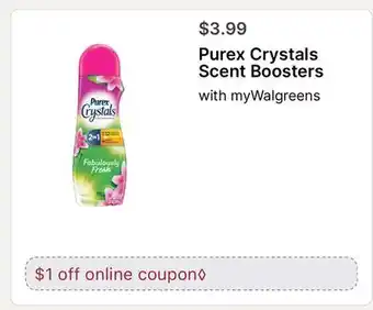 Walgreens Purex Crystals Scent Boosters offer