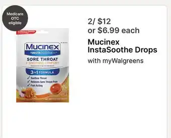 Walgreens Mucinex InstaSoothe Drops offer