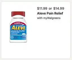 Walgreens Aleve Pain Relief offer