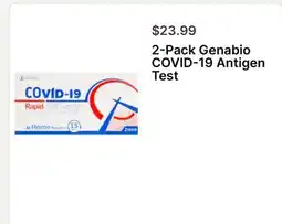 Walgreens 2-Pack Genabio COVID-19 Antigen Test offer