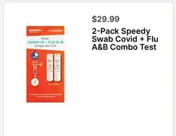 Walgreens 2-Pack Speedy Swab Covid + Flu A & B Combo Test offer