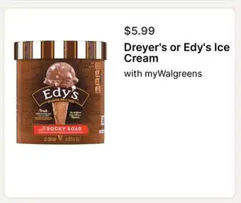 Walgreens Dreyer's or Edy's Ice Cream offer