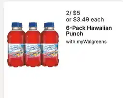 Walgreens 6-Pack Hawaiian Punch offer