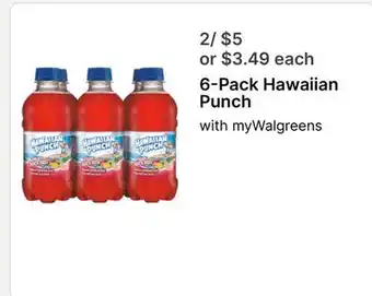 Walgreens 6-Pack Hawaiian Punch offer