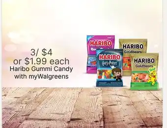 Walgreens Haribo Gummi Candy offer