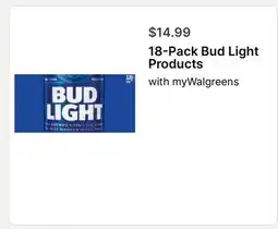 Walgreens 18-Pack Bud Light Products offer