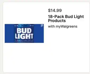 Walgreens 18-Pack Bud Light Products offer